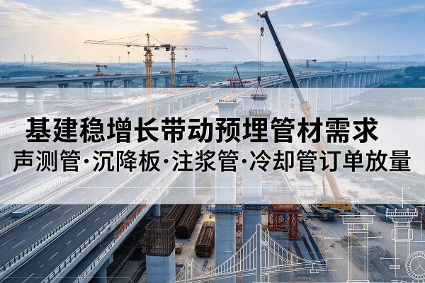 古蔺基建稳增长带动预埋监测管材需求,声测管、沉降板、注浆管订单持续放量