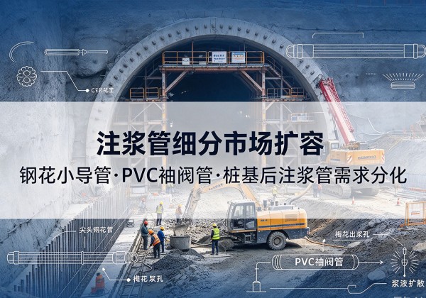 古蔺注浆管细分市场扩容，隧道钢花小导管、PVC 袖阀管、桩基后注浆管需求分化